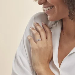 Histoire d'Or Bague Tokyo Or Blanc Oxyde De Zirconium