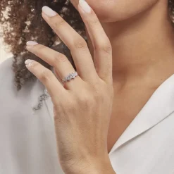 Histoire d'Or Bague Tokyo Or Blanc Oxyde De Zirconium