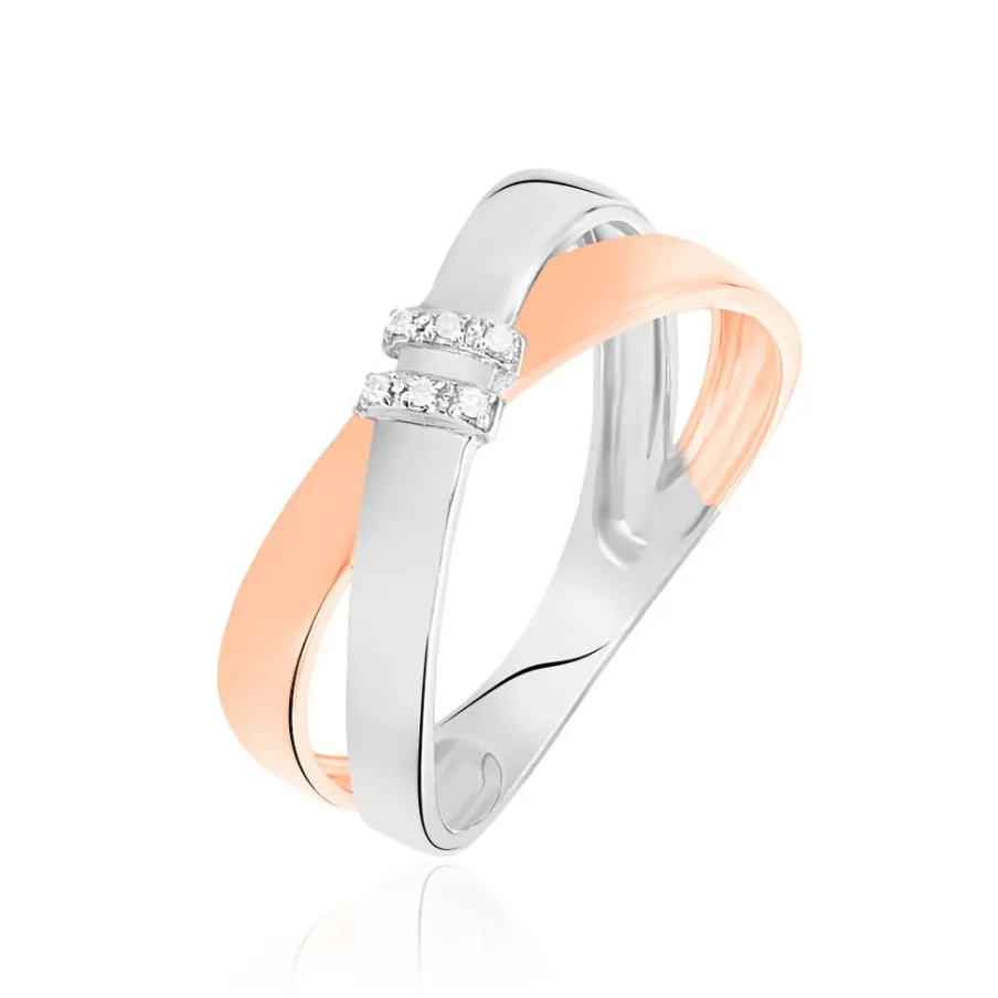 Histoire d'Or Bague Tonnia Or Bicolore Diamant