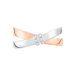 Histoire d'Or Bague Tonnia Or Bicolore Diamant