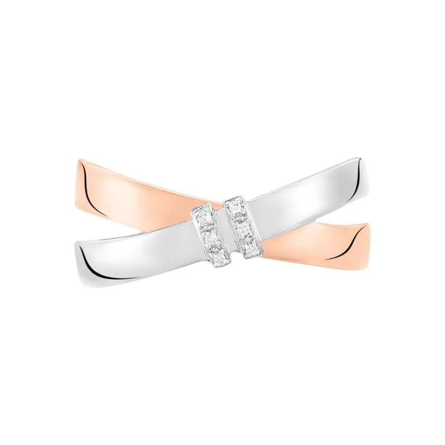 Histoire d'Or Bague Tonnia Or Bicolore Diamant