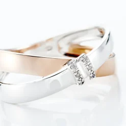 Histoire d'Or Bague Tonnia Or Bicolore Diamant