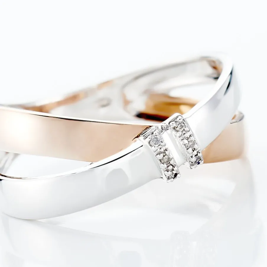 Histoire d'Or Bague Tonnia Or Bicolore Diamant