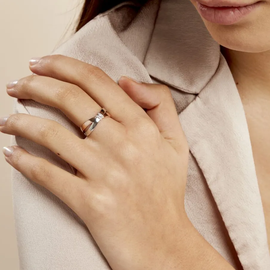 Histoire d'Or Bague Tonnia Or Bicolore Diamant