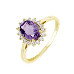 Histoire d'Or Bague Trick Or Jaune Amethyste Et Oxyde