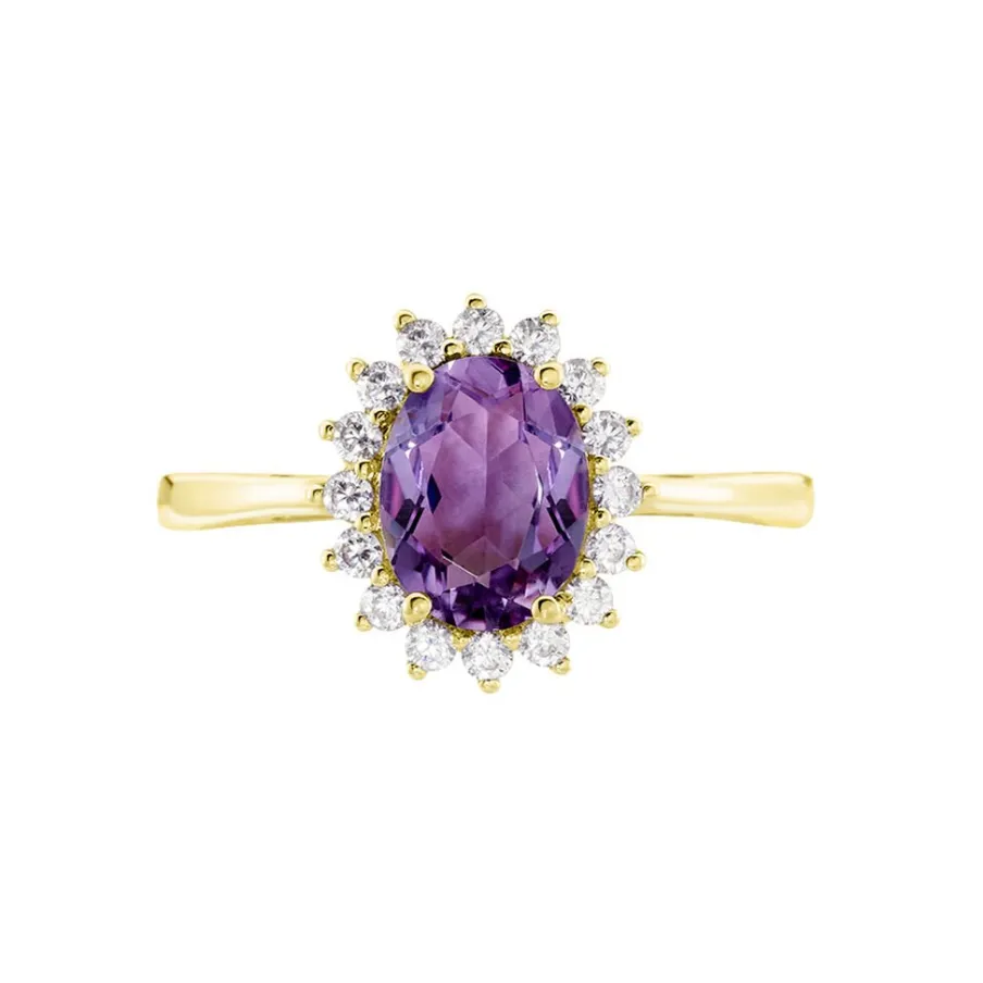 Histoire d'Or Bague Trick Or Jaune Amethyste Et Oxyde