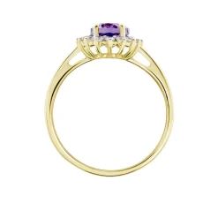 Histoire d'Or Bague Trick Or Jaune Amethyste Et Oxyde