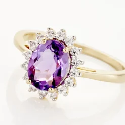 Histoire d'Or Bague Trick Or Jaune Amethyste Et Oxyde