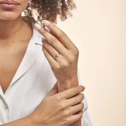 Bague Trilogie Or Blanc Diamant-Histoire d'Or New