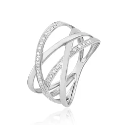 Histoire d'Or Bague Trisca Or Blanc Diamant