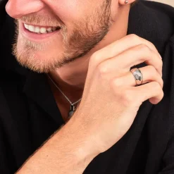 Histoire d'Or Bague Two Argent Blanc