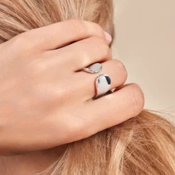 Bague Two Argent Blanc-Histoire d'Or Hot