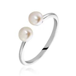 Bague Ull Argent Blanc Perle De Culture-Histoire d'Or Clearance
