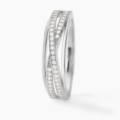 Histoire d'Or Bague Urpa Argent Blanc Oxyde De Zirconium