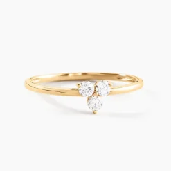 Histoire d'Or Bague Usoa Or Jaune Diamant Synthétique