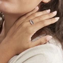 Bague Vahide Or Blanc Diamant-Histoire d'Or New