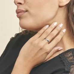 Bague Valencia Or Blanc Diamant-Histoire d'Or Hot