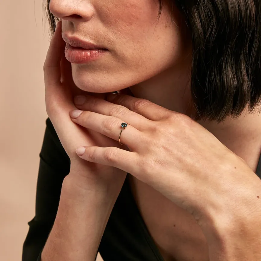 Bague Valentino Or Jaune Topaze-Histoire d'Or Hot