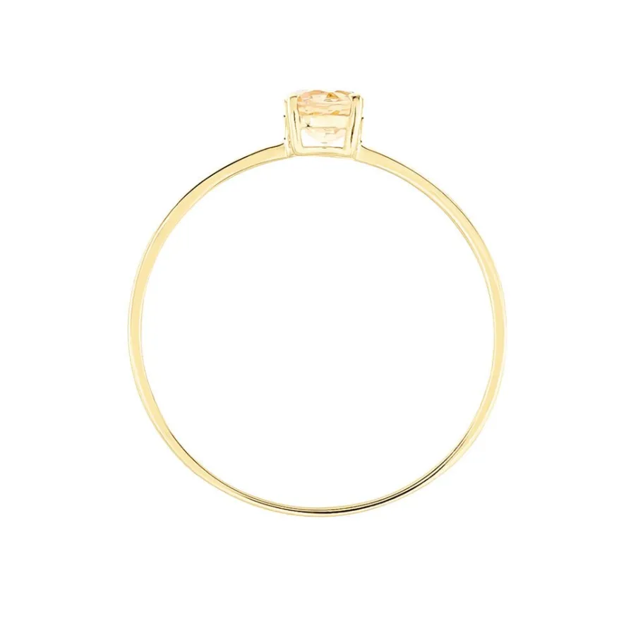 Histoire d'Or Bague Valentino Or Jaune Citrine