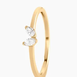 Histoire d'Or Bague Velvela Or Jaune Diamant Synthétique