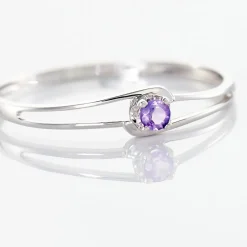 Histoire d'Or Bague Veroucha Or Blanc Amethyste