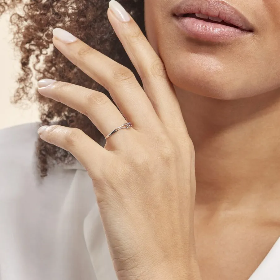 Histoire d'Or Bague Veroucha Or Blanc Amethyste
