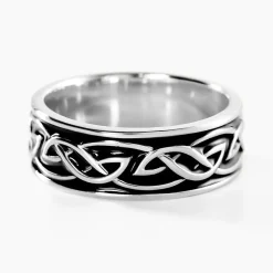 Histoire d'Or Bague Viking Argent Blanc