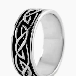 Histoire d'Or Bague Viking Argent Blanc