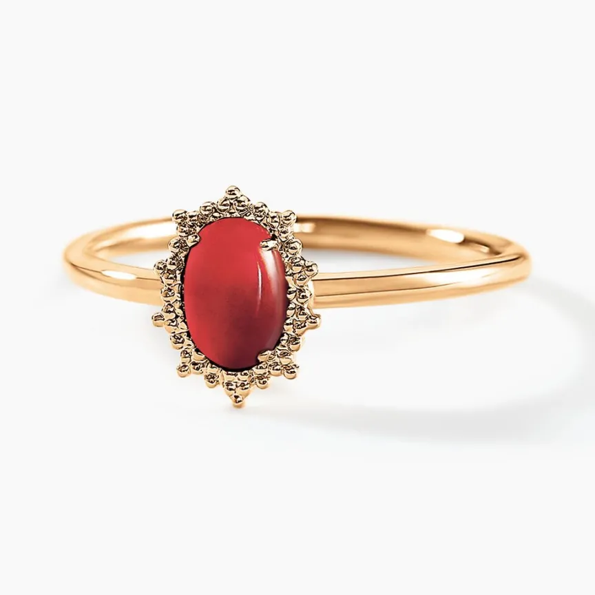 Bague Vintage Love Plaqué Or Jaune Agate-Histoire d'Or New