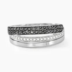 Histoire d'Or Bague Virginie Or Blanc Diamant