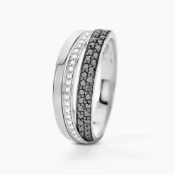 Histoire d'Or Bague Virginie Or Blanc Diamant