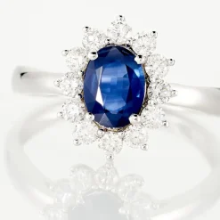 Bague Vladimir Or Blanc Saphir Diamants-Histoire d'Or Best