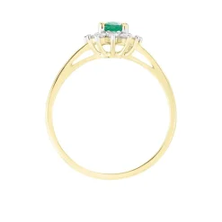 Bague Vladimir Or Jaune Emeraude Diamants-Histoire d'Or New