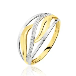 Bague Volcania Or Bicolore Diamant-Histoire d'Or New