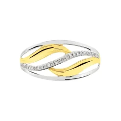 Bague Volcania Or Bicolore Diamant-Histoire d'Or New