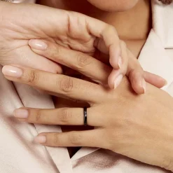 Histoire d'Or Bague Volta Ceramique Noir Céramique