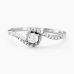 Histoire d'Or Bague Vrille Accompagnee