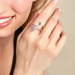 Histoire d'Or Bague Wesley Argent Blanc Oxydes De Zirconium