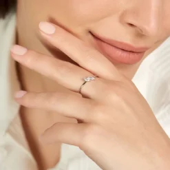 Histoire d'Or Bague Winter Sweetness Argent Blanc Oxyde De Zirconium