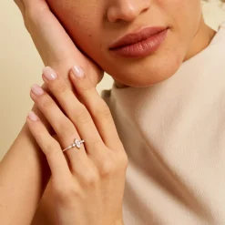 Histoire d'Or Bague Winter Sweetness Argent Blanc Oxyde De Zirconium