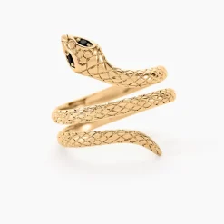 Bague Yasha Plaqué Or Jaune Spinelle Synthétique-Histoire d'Or New