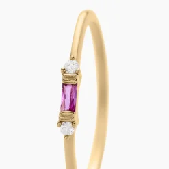 Bague Ylonna Plaque Or Jaune Pierre D'imitation Oxyde De Zirconium-Histoire d'Or New