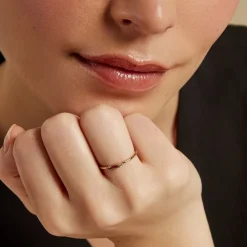 Bague Ylonna Plaque Or Jaune Pierre D'imitation Oxyde De Zirconium-Histoire d'Or New