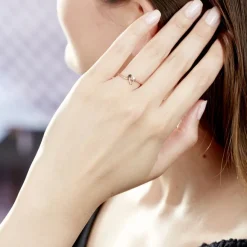 Histoire d'Or Bague Zenia Argent Rose