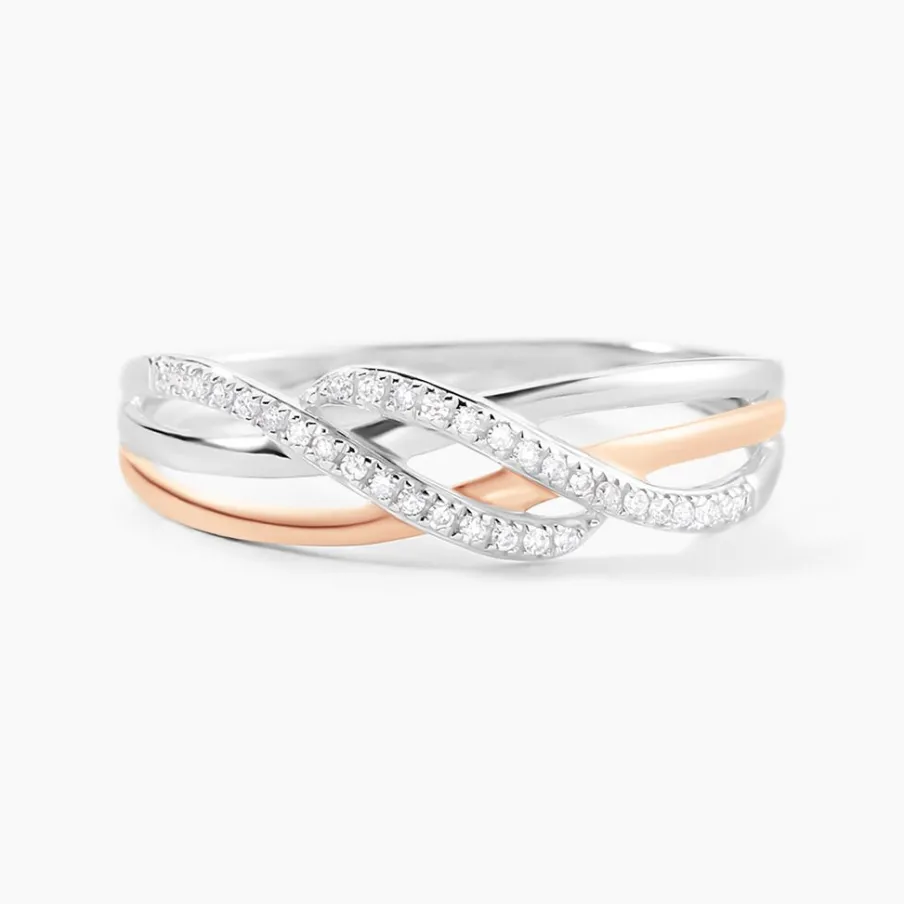 Histoire d'Or Bague Zinna Or Bicolore Diamant