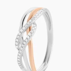 Histoire d'Or Bague Zinna Or Bicolore Diamant