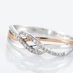 Histoire d'Or Bague Zinna Or Bicolore Diamant