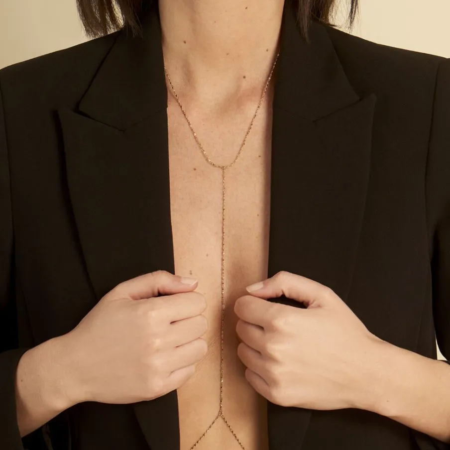 Histoire d'Or Bijou De Corps Palmyre Acier Jaune