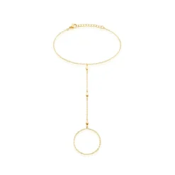 Histoire d'Or Bijou De Main Jaipur Acier Jaune