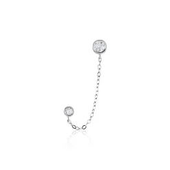 Histoire d'Or Bijou D'oreille Argent Blanc Cheyanne Oxydes De Zirconium